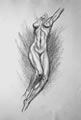 Michael Hensley Drawings, Female Form 102